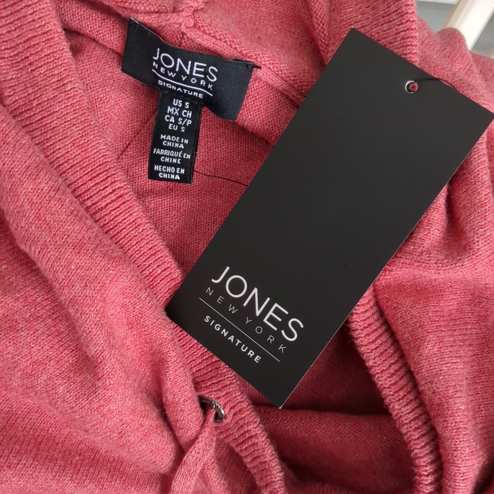Jones New York Pink Cowl Neck Sweater - Picture 6 of 8